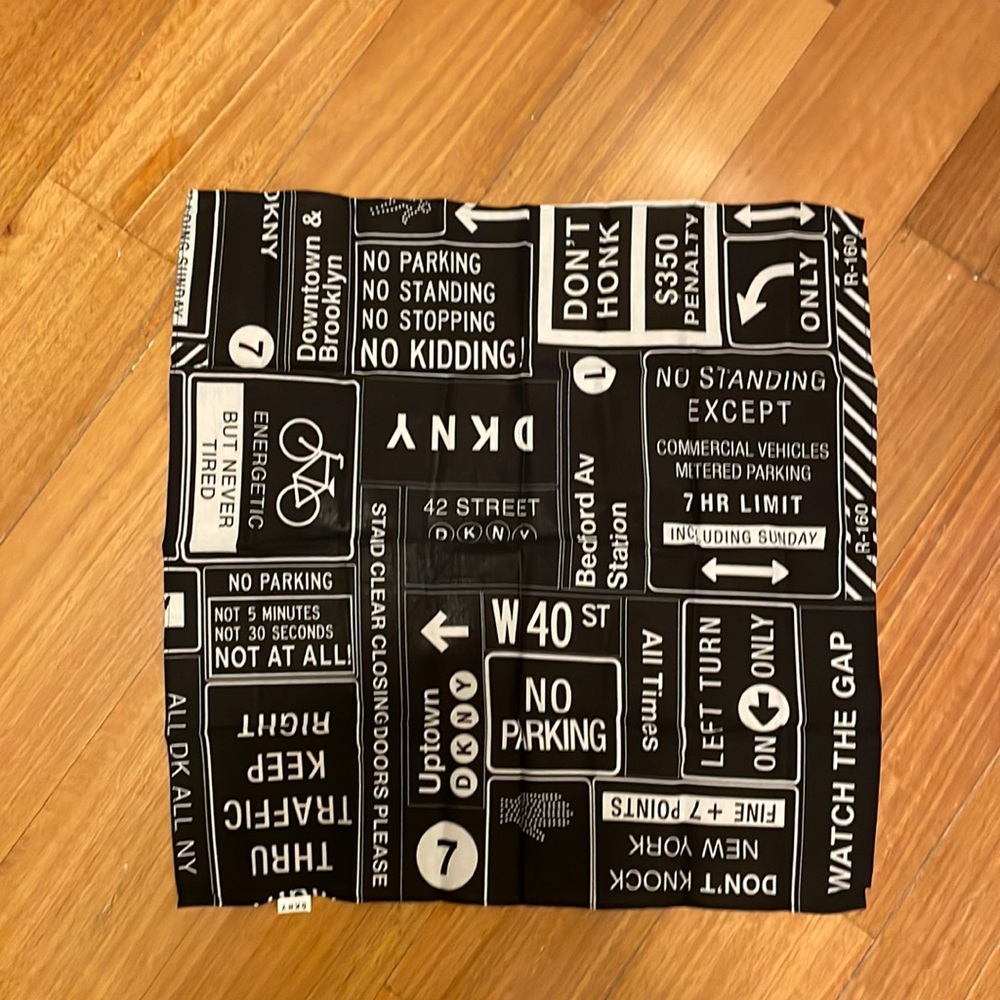 DKNY subway scarf bandana